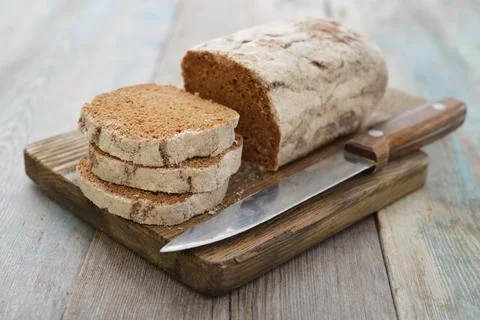 Sliced rye bread Stock Photos