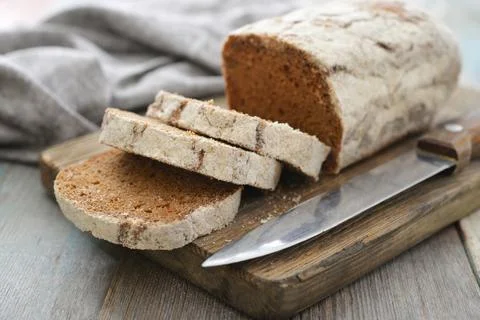 Sliced rye bread Foto stock