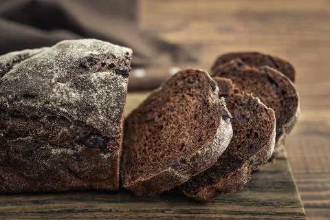 Sliced rye bread Stock Photos