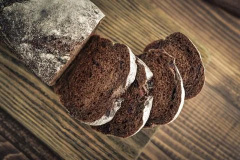 Sliced rye bread Stock Photos
