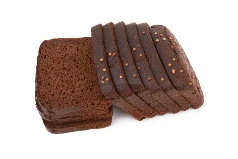Sliced of rye bread Stock Photos