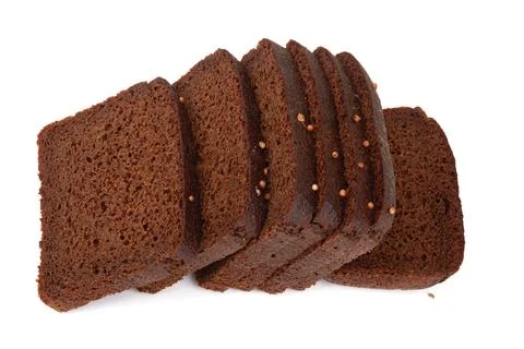 Sliced of rye bread Stock Photos