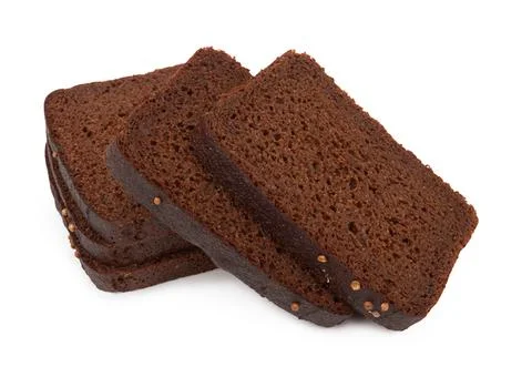 Sliced of rye bread Stock Photos