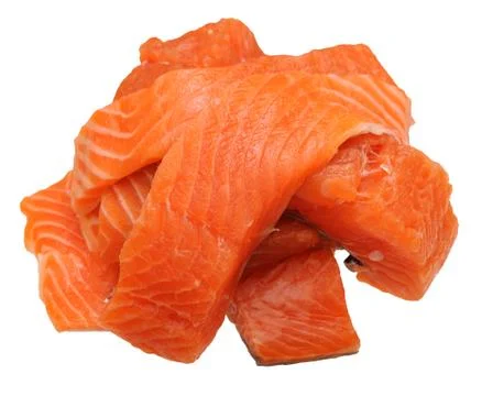 Sliced salmon Stock Photos