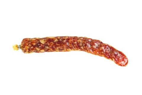 Sliced sausage Stock Photos
