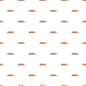 Sliced sausage seamless food pattern design Stock Illustration