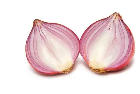 Sliced shallot Stock Photos