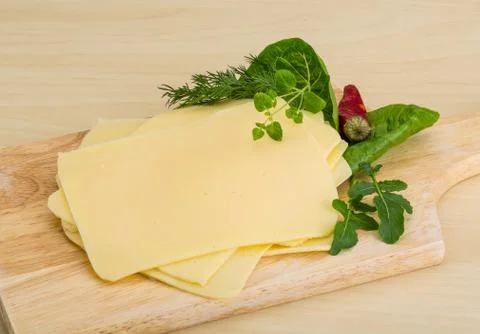 Sliced sheese Stock Photos