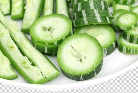Sliced Snake gourd Stock Photos