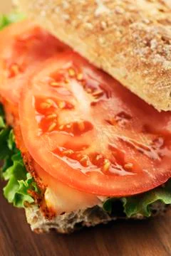 Sliced tomato Foto stock