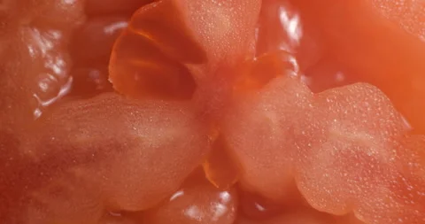 Sliced tomato rotating close up Stock-Footage 141697738