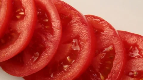 Sliced Tomatoes Видео 7678294