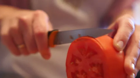 Sliced tomatoes Video stock 55302244