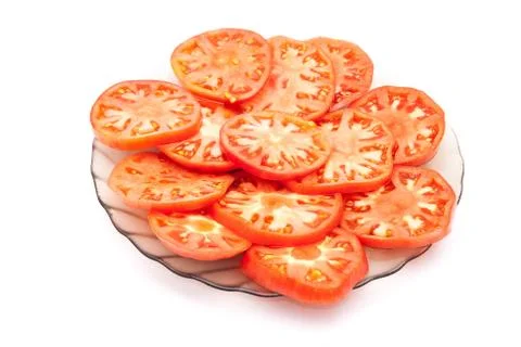 Sliced tomatoes Stock Photos