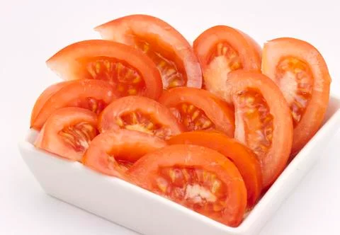 Sliced tomatoes Stock Photos
