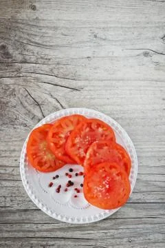 Sliced  tomatoes Stock Photos
