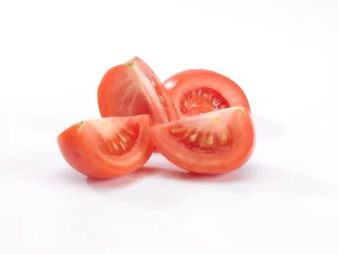 Sliced tomatoes Stock Photos