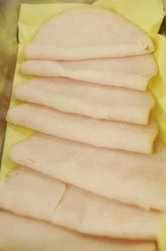 Sliced Turkey Meat Stock Photos