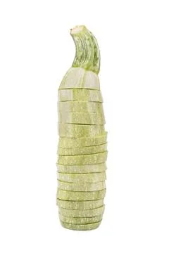 Sliced vegetable marrow Stock Photos