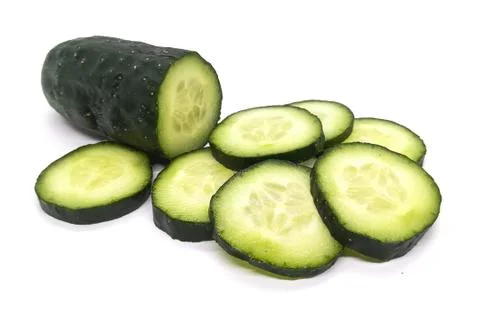 Sliced vegetables in composition Stock Photos