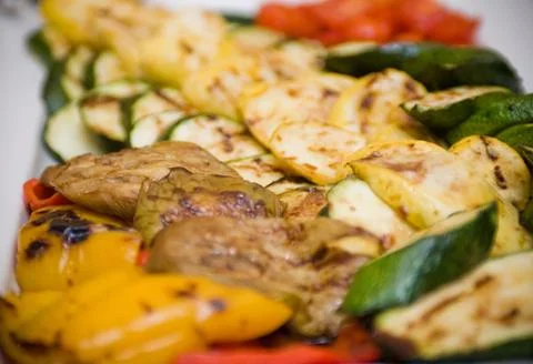 Sliced vegetables Stock-Fotos