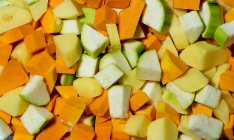 Sliced vegetables Stock Photos