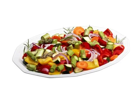 Sliced vegetables Stock Photos