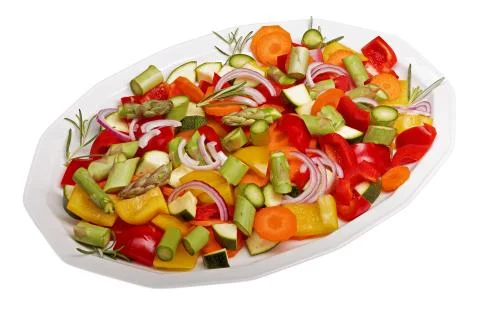 Sliced vegetables Stock Photos