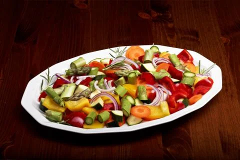 Sliced vegetables Stock Photos