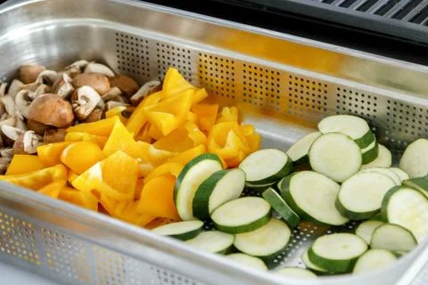 Sliced up vegetables Stock Photos