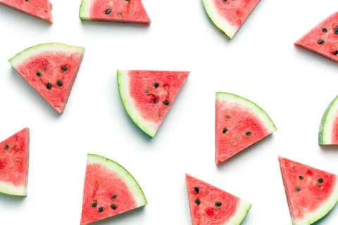 Sliced watermelon Stock Photos