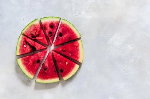 Sliced Watermelon Stock Photos