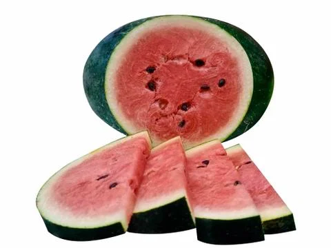 SLICED WATERMELON Stock Photos