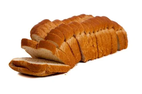 Sliced wheat bread Stock Photos