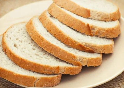 Sliced wheaten bread Foto stock