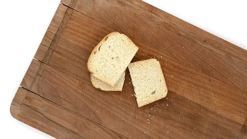 Sliced white bread isolated on white background, bakery. Foto stock
