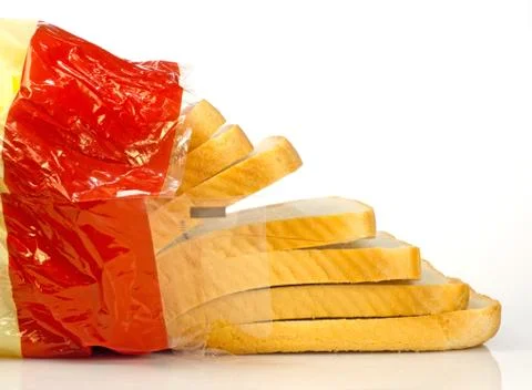 Sliced white bread Stock Photos