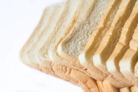 Sliced white bread Stock Photos