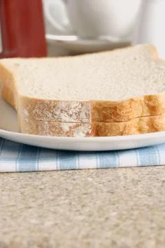 Sliced white bread Stock Photos