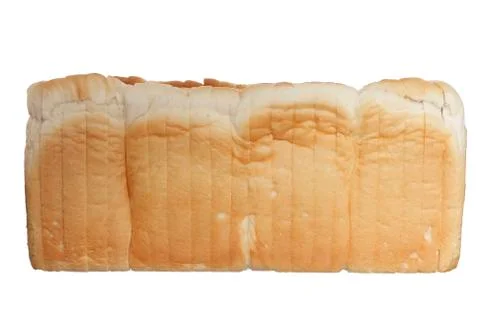 Sliced  white bread Stock Photos