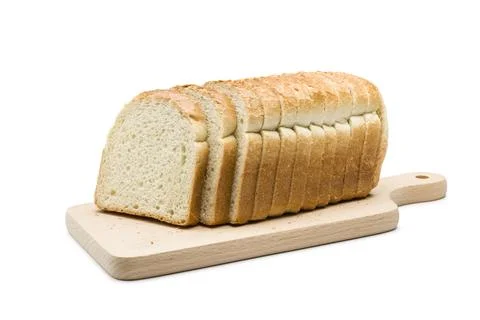 Sliced white bread Stock Photos