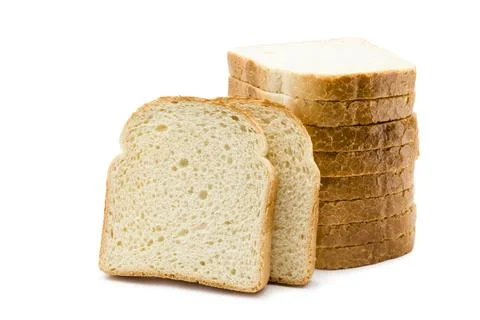 Sliced white bread Stock Photos