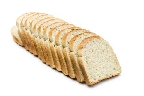 Sliced white bread Stock Photos