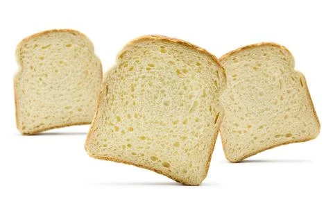 Sliced white bread Stock Photos