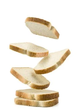 Sliced white bread Stock Photos