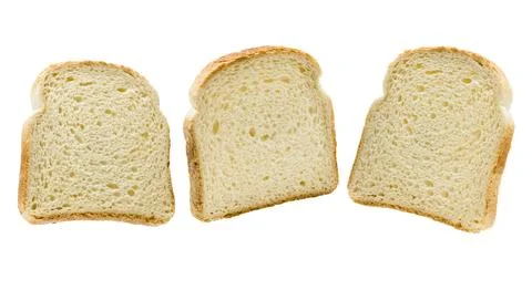 Sliced white bread Stock Photos