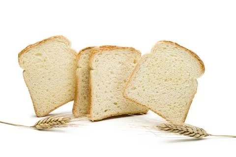 Sliced white bread Stock Photos