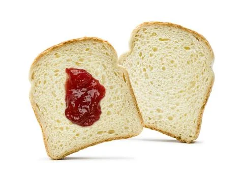 Sliced white bread Stock Photos