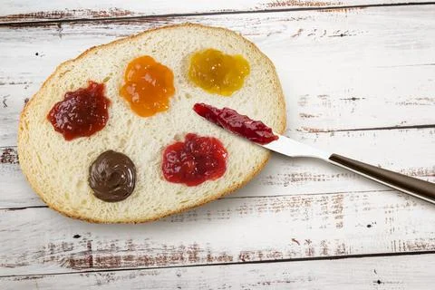 Sliced white bread Stock Photos