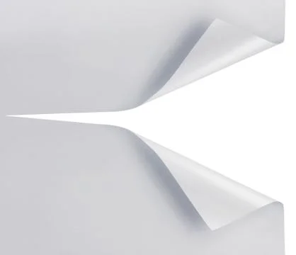 Sliced white paper Stock Illustration